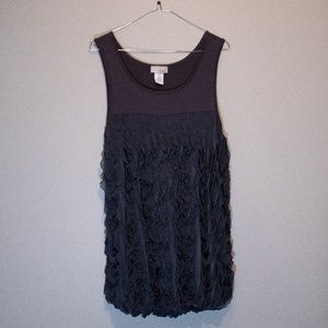 Vibe Steel Grey Ruffle Dress